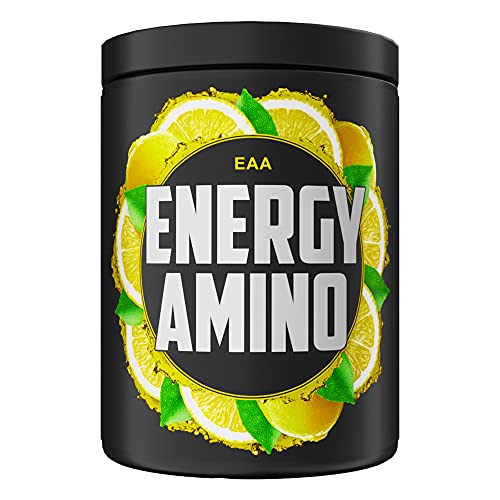 EAA Energy Amino von IRON BROTHERS- 500g Zitrone - Zuckerfreie & Vegane Aminosäuren + Koffein, Taurin, Guarana + N-Acetyl-L-Tyrosin - Energy Drink, Ausdauer Boost, Intra Workout (Sicilian Storm)