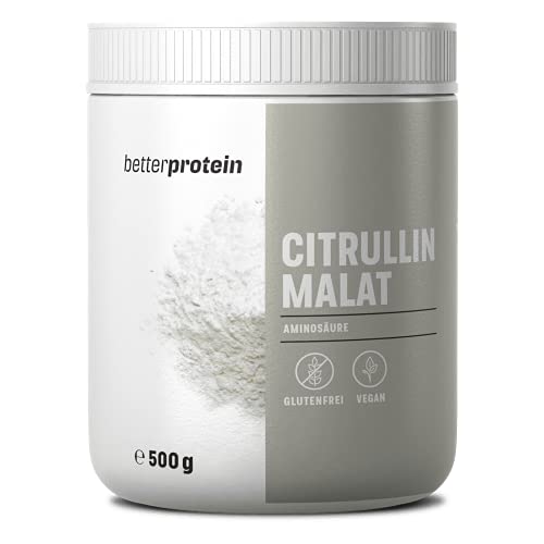 L - Citrullin Malat - Laborgeprüft ohne Zusätze - Hochdosiert - Vegan - 500g - direkt vom Hersteller aus Deutschland - BetterProtein® - hochdosierte Aminosäuren zum Muskelaufbau und Abnehmen - Vegan -