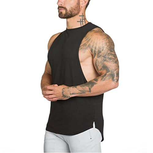 WAZZAP Tank Top Fitness Herren Ärmellos Muskelshirt Gym Workout Sport Bodybuilding Stringer Muscle T-Shirt