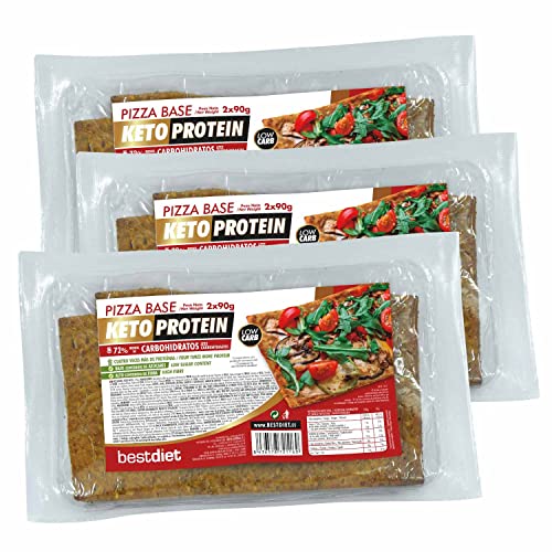 Bestdiet Keto Protein - Pizza Teig - Boden für die Zubereitung Ihrer Pizza - (Packung 3x180g)