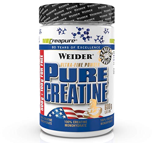 Weider Pure Creatine - Creapure Kreatin Monohydrat Pulver 600 g, Fitness & Bodybuilding, 176 Portionen