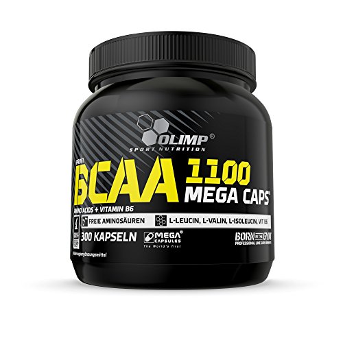 Olimp BCAA Mega Caps 1100- 300 Kapseln a 1100 mg, 1er Pack (1 x 330 g)