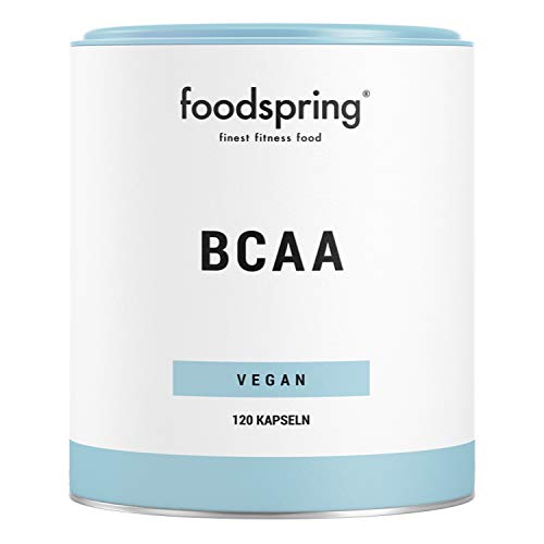 foodspring BCAA Kapseln, 120 Stück, Vegane BCAAs, Aminosäuren im Verhältnis 2:1:1