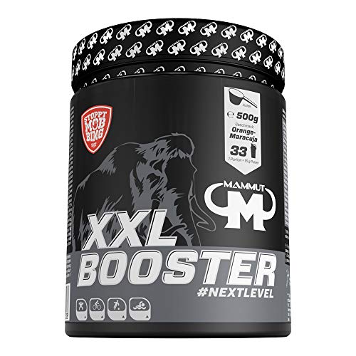 Mammut XXL Booster, Multikomplexbooster, Creatin, Taurin, Zink, Chrom, Vitamine, 1er Pack (1 x 500 g)