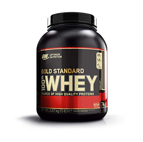 Optimum Nutrition 100% Whey Gold Standard (5lbs) Double Rich Chocolate, 2.273 kg