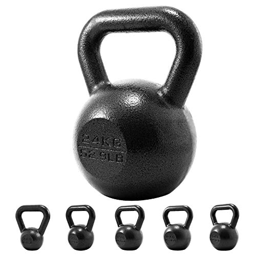 PROIRON Gusseisen Kettlebell Gewicht 24kg Kugelhantel für Home Gym Fitness Gewicht Training